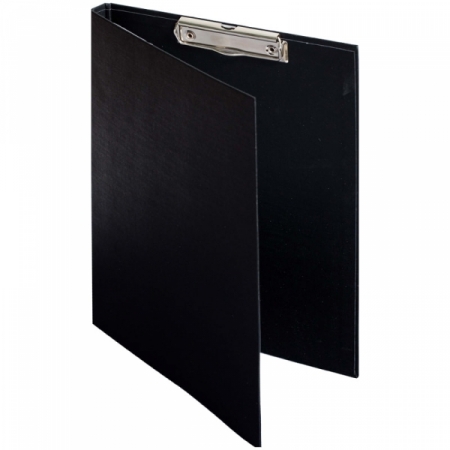 Папка-планшет с зажимом OfficeSpace А4 черная, бумвинил