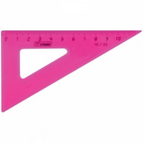 Треугольник Стамм "Neon" 30°/10 см , 4 цвета ассорти