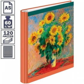 Тетрадь на кольцах А5 7БЦ ArtSpace "Живопись. Claude Monet", 120 листов