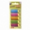 Закладки клейкие Юнландия "Фигурные карандаши" бумажные, 45х15 мм, 5 цветов
