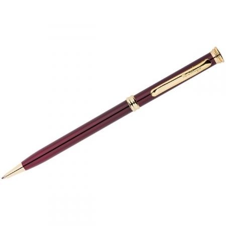 Ручка шариковая "Golden Luxe", корпус бордо, в пластиковом футляре