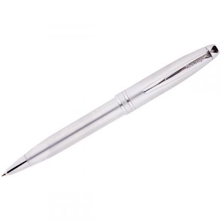 Ручка шариковая "Silk Classic", корпус серебро, в пластиковом футляре