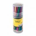 Карандаш inФОРМАТ OFFICE чернографитный НВ шестигранный с заточкой, в тубусе 48 штук.