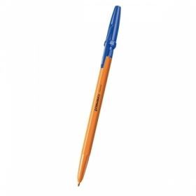 Ручка шариковая синяя 1 мм CORVINA 51 оранжевый корпус