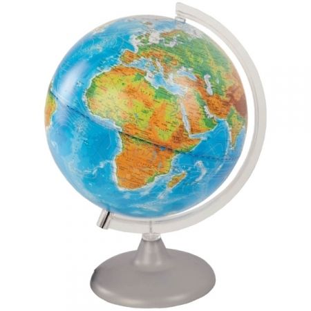 Глобус физико-политический "Глобусный мир" 25 см, с подсветкой на круглой подставке