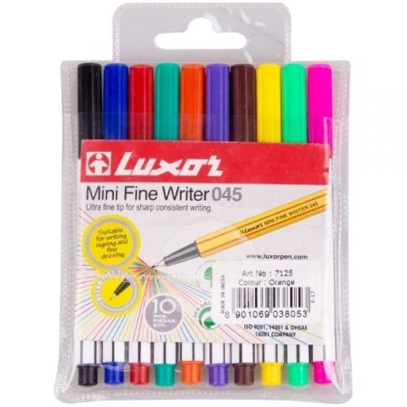 Набор капиллярных ручек "Mini Fine Writer 045" 0,8 мм, 10 цветов