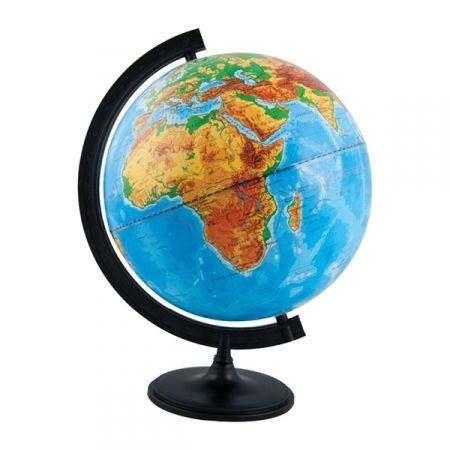 Глобус физический Глобусный мир, 32 см, с подсветкой на круглой подставке