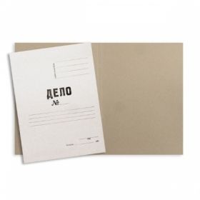 Папка-обложка A4 ДЕЛО №, немелованный картон 260 гр/м2