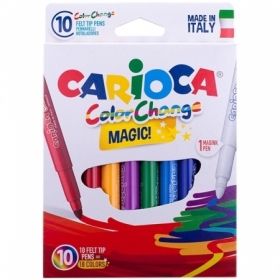 Фломастеры меняющие цвет Carioca "Color Change", 9 цветов+1