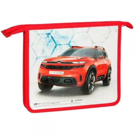 Папка для тетрадей А5 ArtSpace "Авто. Supercar" 1 отделение, на молнии