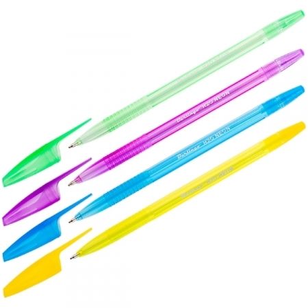 Ручка шариковая синяя Berlingo "H-20 Neon"