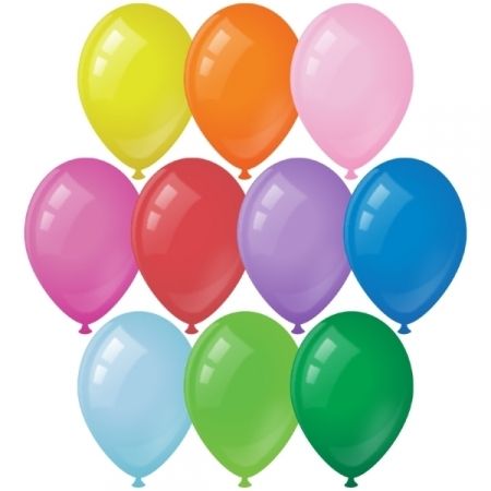 Воздушные шары ArtSpace М12/30см, пастель, 10 цветов ассорти, 50 шт