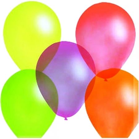 Воздушные шары Поиск флуоресцентные М10/25см, 100 шт