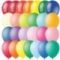 Воздушные шары Поиск М12/30см пастель+декор, 100 шт