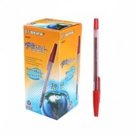 Ручка шариковая BEIFA с металлическим наконечником 0,4 мм красная