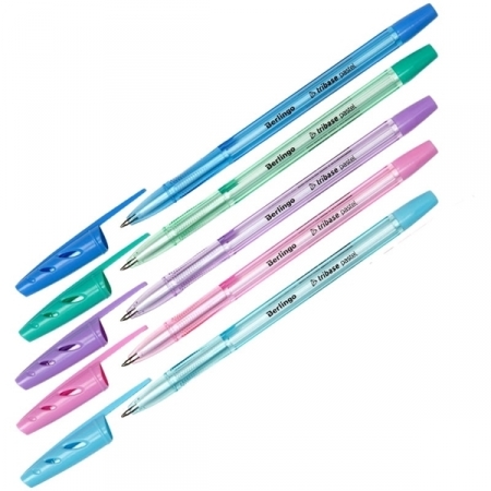 Ручка шариковая Berlingo "Tribase Pastel" синяя 0,7 мм