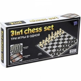 Набор игр 3 в 1 (нарды, шашки, шахматы) Veld-co, пластиковые, магнитные