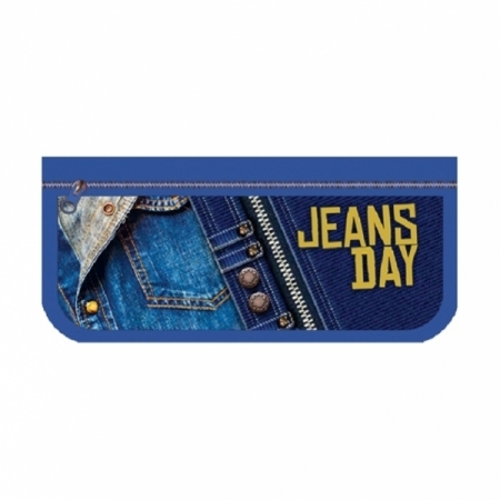 Пенал-косметичка на молнии JEANS DAY 2019, печать на ткани